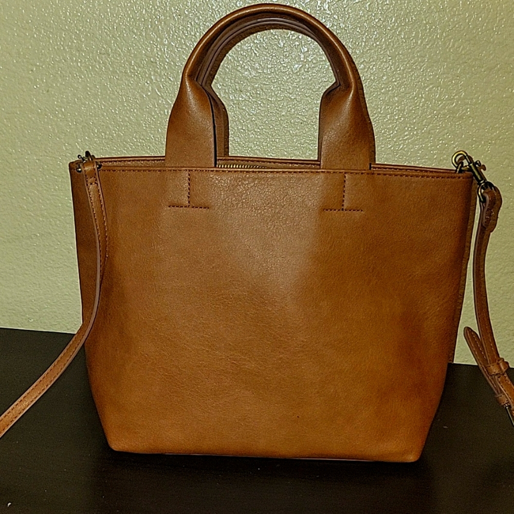 Brown bucket bag Cross body